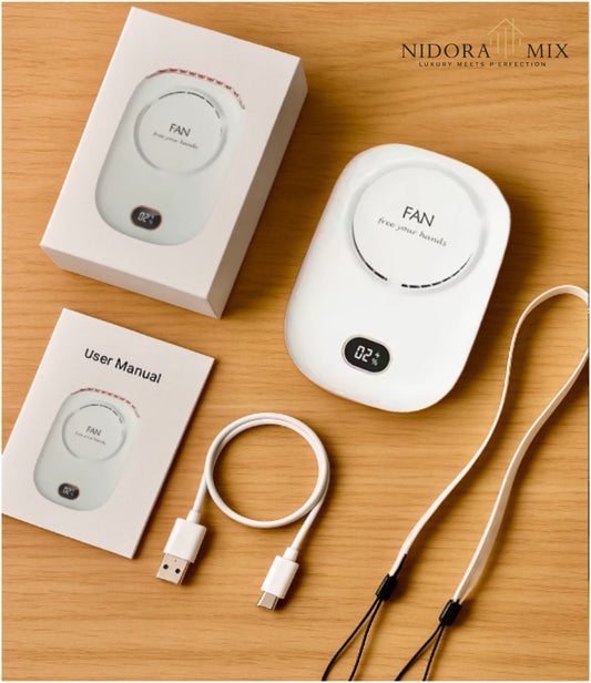 Nidora-Fun™ – Il ventilatore portatile che si adatta a tutte le occasioni